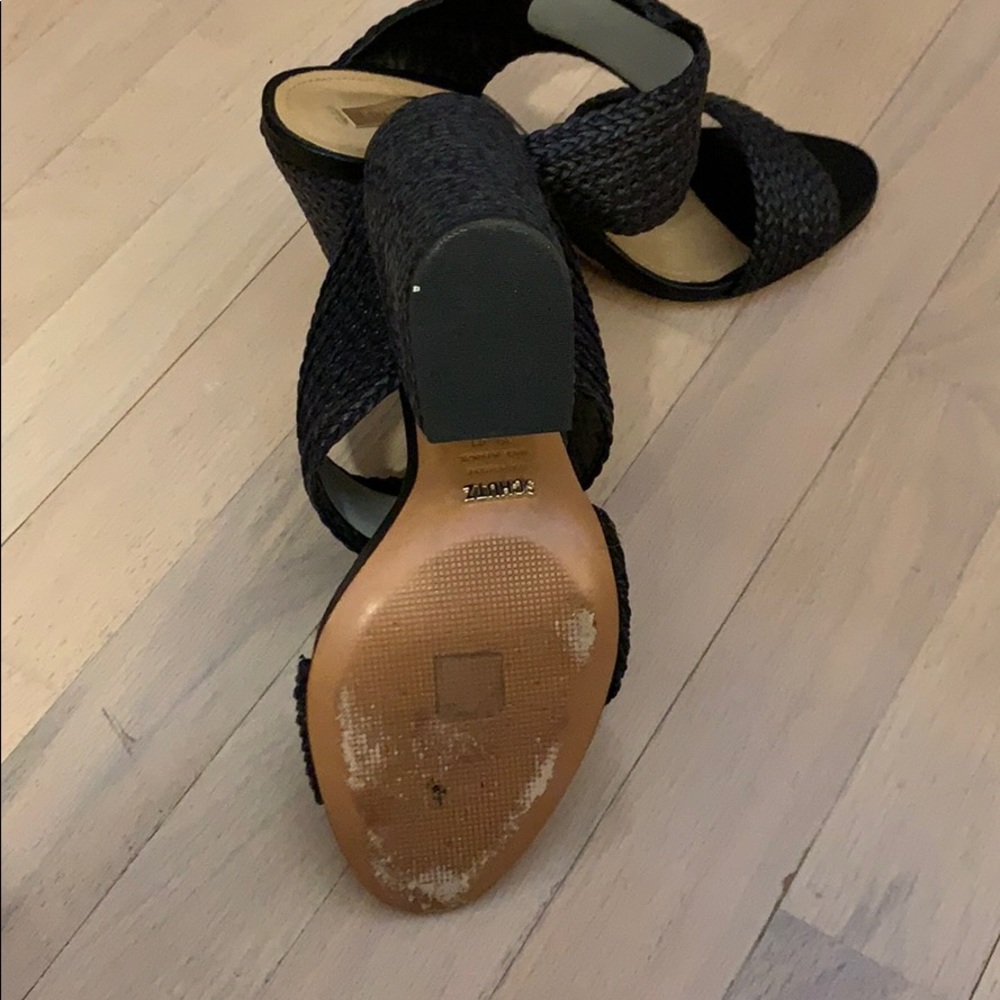 SCHUTZ Black Woven Heels - Picture 3 of 7